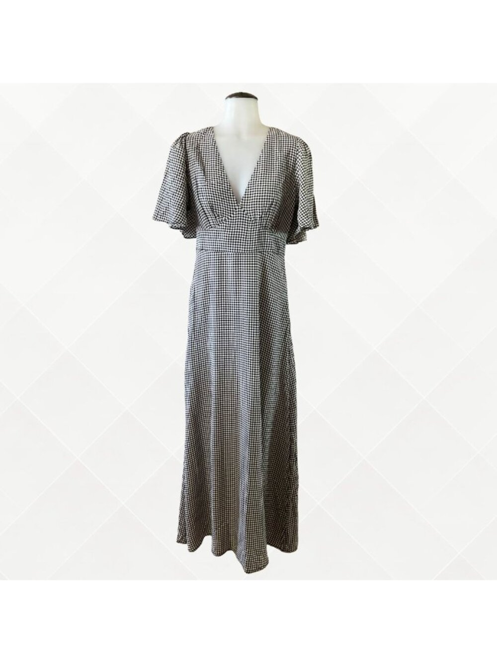 A New Day Gingham Midi Dress • Size 4 • NWT • WDS-100081